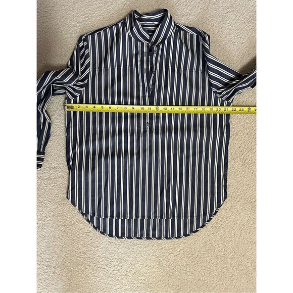 J Crew band-collar pop over blouse - Picture 9 of 11